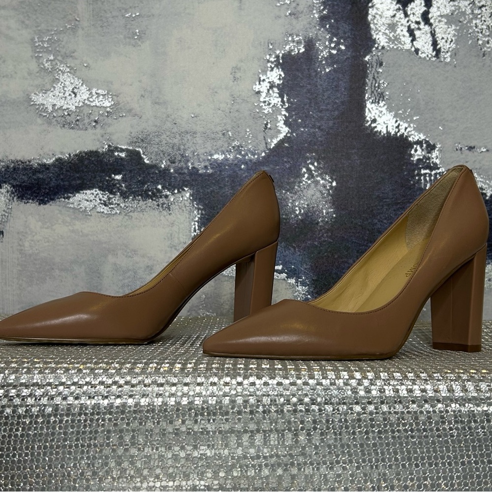 Ivanka Trump Brown Block Heel Shoes
